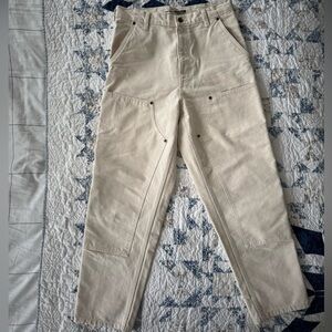 Carhartt Work Pants in Light Cream